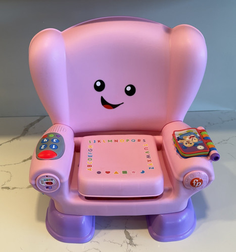 Fisher Price Laugh & Learn Pink Smart Stages Chair Learning Toy Pink Works
