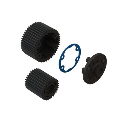 Diff Case Idler Gear Set 47/29T 0.8M Blue ARA311095 RC Replacement Part