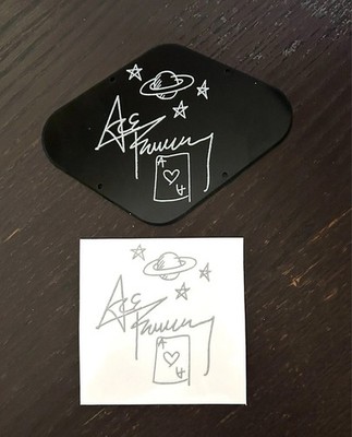 Ace Frehley of Kiss autograph UV DTF Decal Sticker 4 LP guitar control Cover