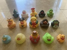 15 Assorted Bird Duck Plastic Collectible Figurines Various Designs Lot