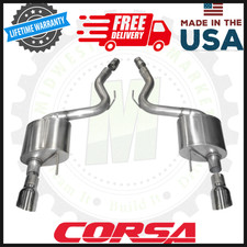 Corsa 3 Sport Axleback Exhaust Fits 20152017 Mustang Gt 5.0l Coupe