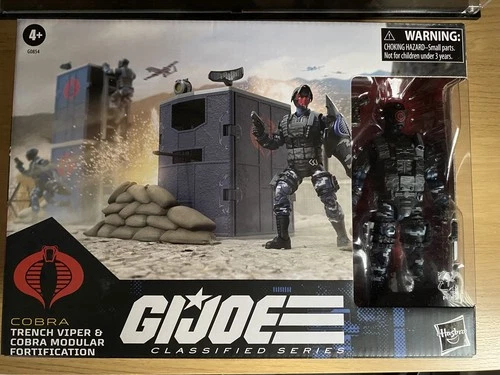 Hasbro GI Joe Classified Series Cobra Trench Viper And Modular Fortification