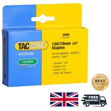 140/10mm Heavy Duty Galvanized Staples - Pack of 2000 for Versatile Use 0.0050 per staple