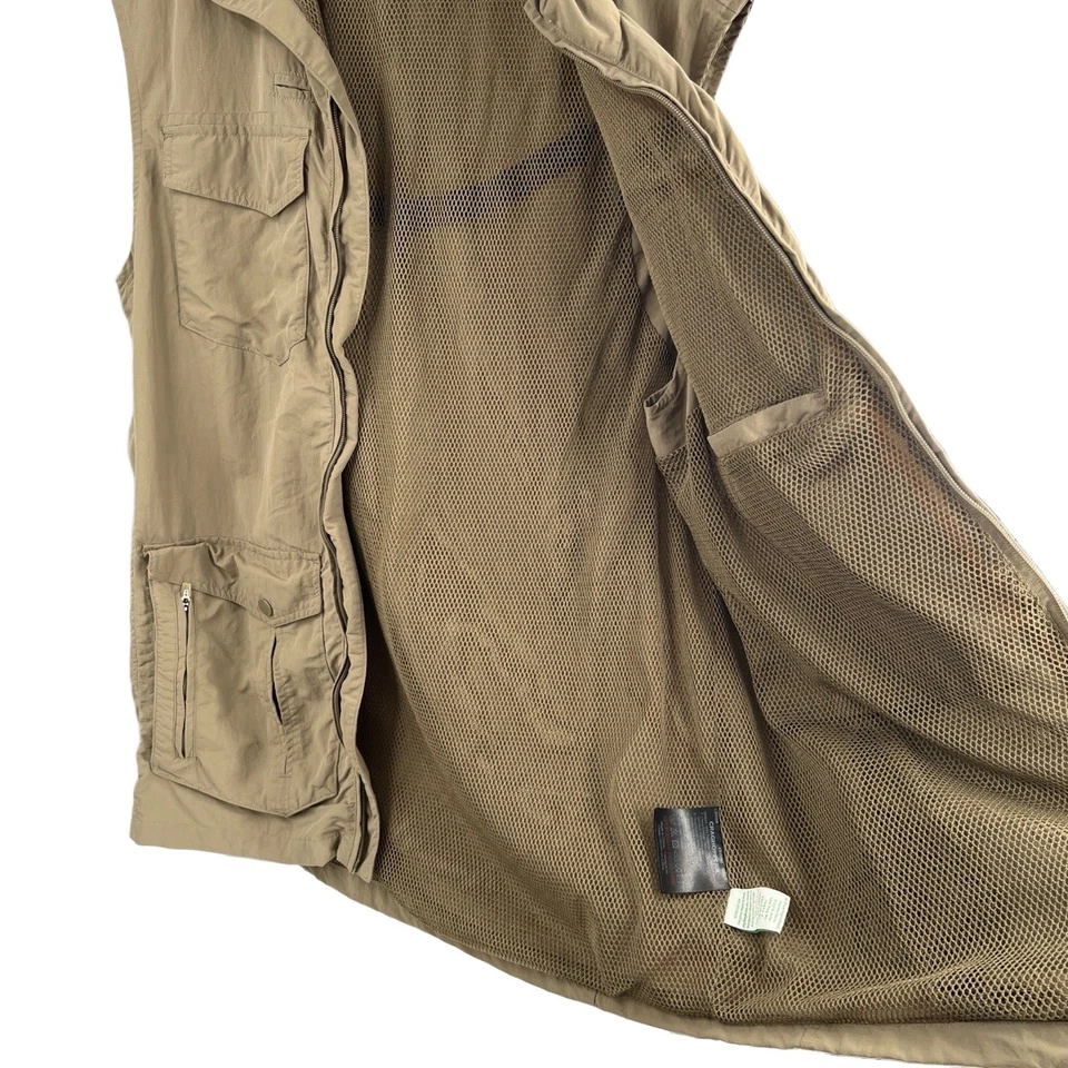 Craghoppers Nosilife Fishing Utility Travel Vest Khaki Multi Pocket Outdoor M - Image 3 of 4