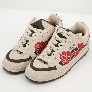 Kizo Kicks Leather Casual Sneakers Mens Size 10.5 “Coffee” Tan Rose Flower Kizo Shoes | eBay main image 3