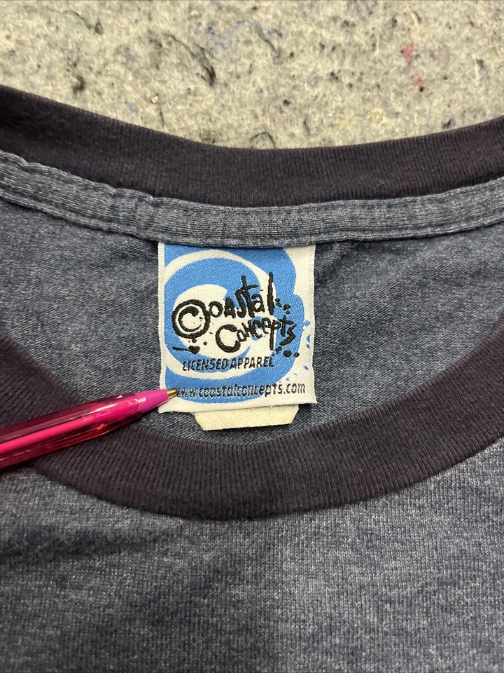 Camiseta vintage Mr Bubble 2003 con timbre para mujer L dibujos animados Blue Coastal Concepts Foto 4 de 4