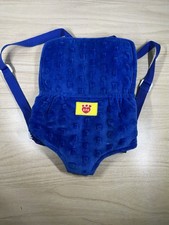 Build A Bear Workshop BAB Blue Minky Carrier Backpack Adjustable Straps Soft