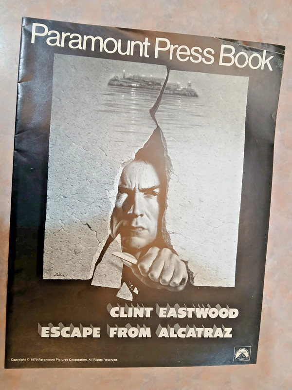 1979  ESCAPE FROM ALCATRAZ W/ CLINT EASTWOOD. - PRISON THRILLER PRESSBOOK
