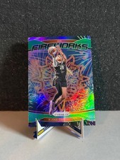DiJONAI CARRINGTON - GREEN PRIZM FIREWORKS Insert Card 2024 WNBA Panini Prizm #5
