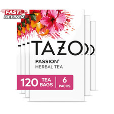 TAZO Passion Herbal Tea Bags, Iced or Hot, Caffeine-Free, 120 Total Tea Bags 20