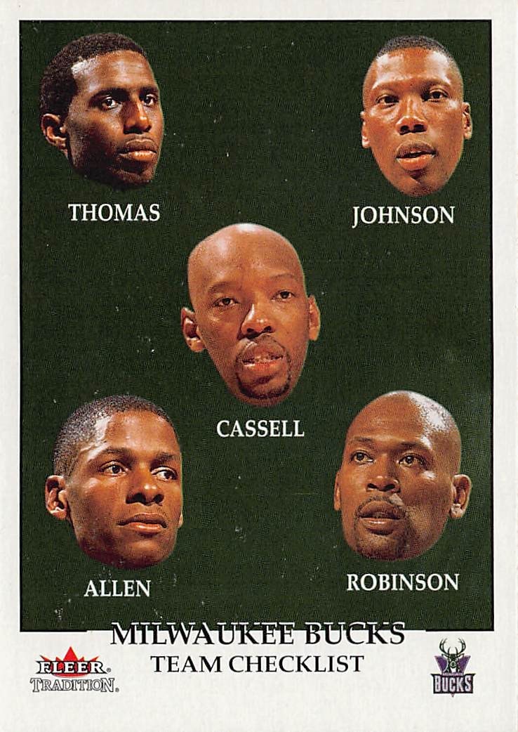 2000-01 Fleer Tradition - Ray Allen, Sam Cassell, Glenn Robinson #299