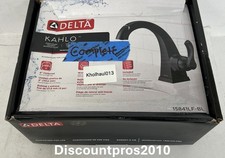 Delta Kahlo Single Handle Bathroom Faucet   Matte Black  Model 15841LF-BL