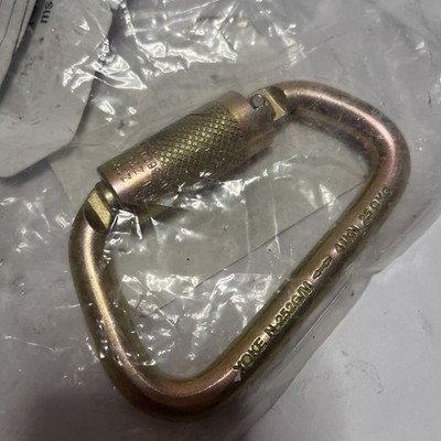 PRO-SAFE PS-CAR-151 Auto-Locking Carabiner, 1'', Steel, 5,000 Lb Capacity NEW