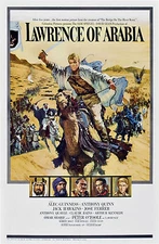 LAWRENCE OF ARABIA Movie Poster 1962 Hollywood Classic RARE