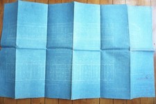 1939 Southern Railway Trailer Composite Gen Arrangement Blue Print Drawing