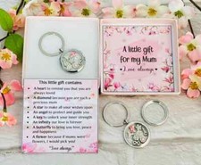 Gift For Mum Mummy Nan Nana Nanny , Personalised Mothers Day Gift Locket Keyring