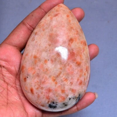 2311 Cts Natürlich Sonnenstein Birne Cabochon 113mm 74mm Riesiges Größe - Bild 1 von 4
