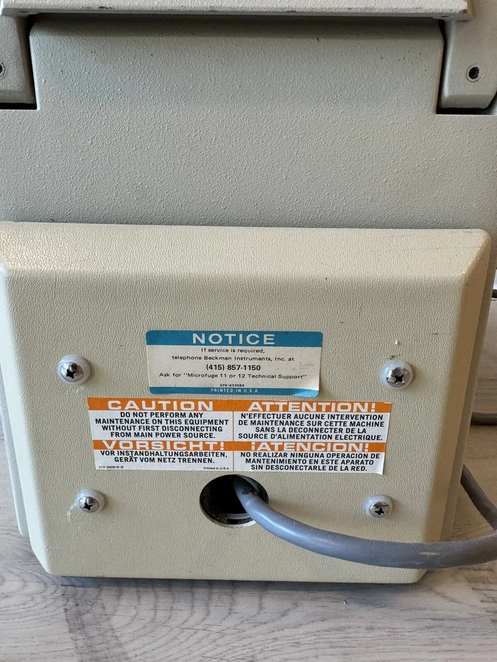 Beckman Microfuge 11 - центрифуга - Изображение 2 из 3