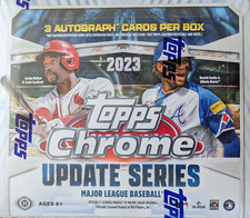 2023 Topps Chrome Update Series Hobby Jumbo Box 3 Auto's per Box Loaded Hot RC’s