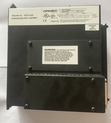 ORMEC SAC-SM203/E / SACSM203E + SM-RES UNBENUTZT GETESTET