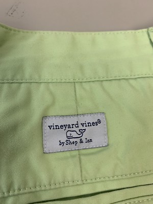 Short Homme Vineyard Vines – Club Shorts, Rayé Vert/blanc, Taille 30, Coton
