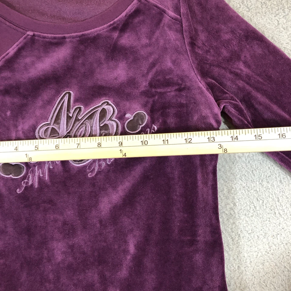 Vintage apple bottom Jeans velour dress womens S purple Midi Y2K Rare - Image 3 of 4
