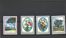 Italy 1966 Trees & Flowers Set of 4 MNH