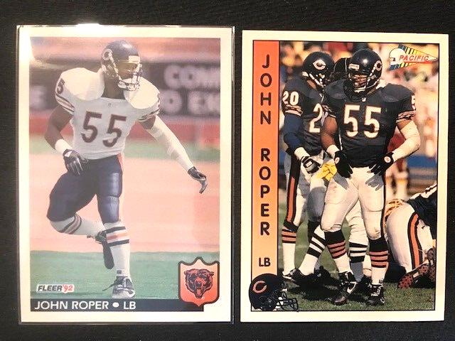 NFL - John Roper 1992 Fleer & 1992 Pacific Football - Bears | eBay