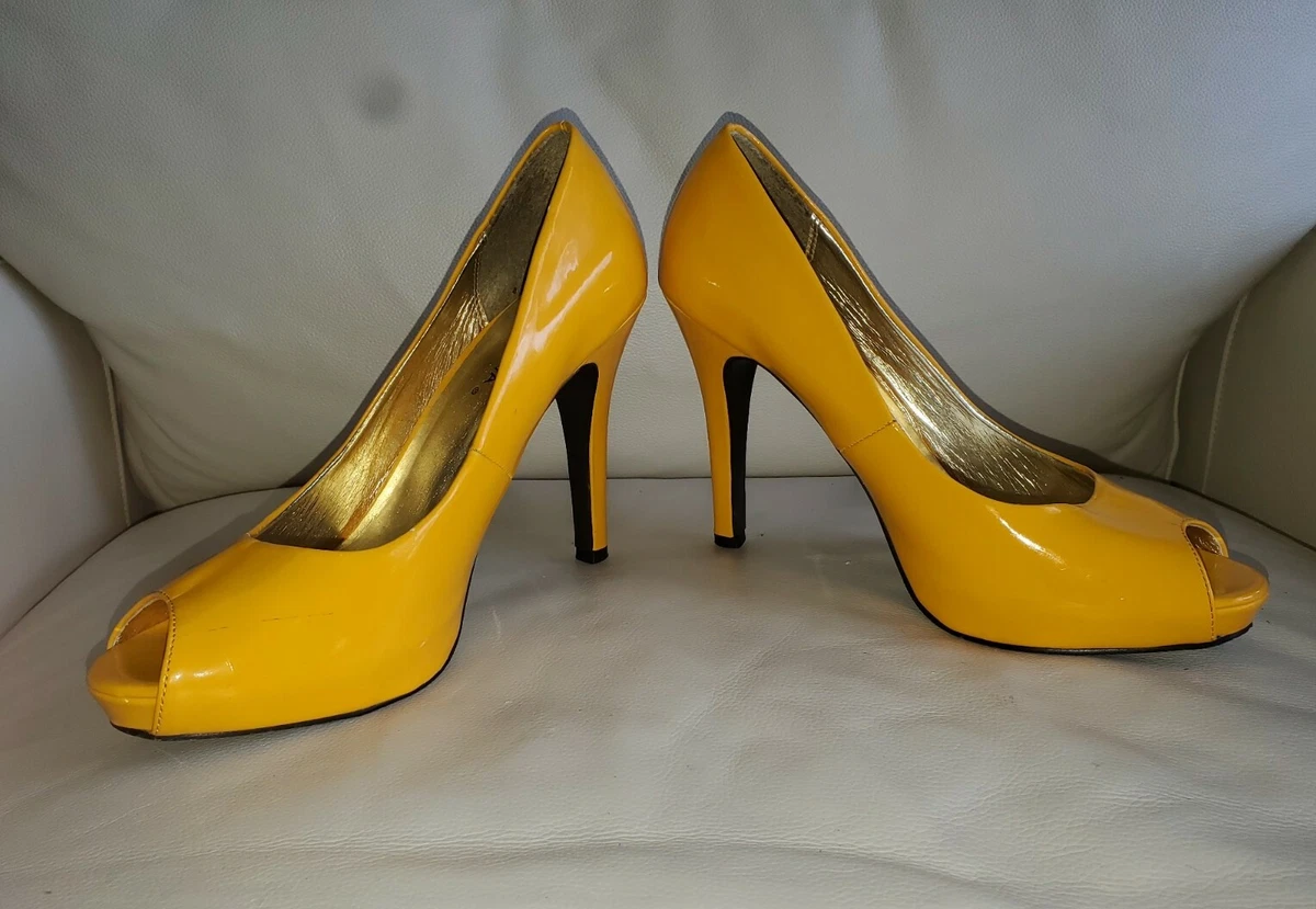 Sunflower yellow shop heels