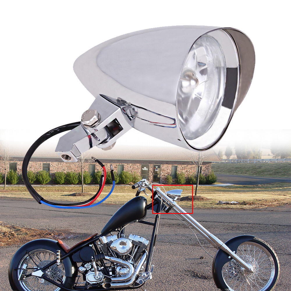 Motorcycle Bullet Headlight For Harley Dyna Sportster XL Sof
