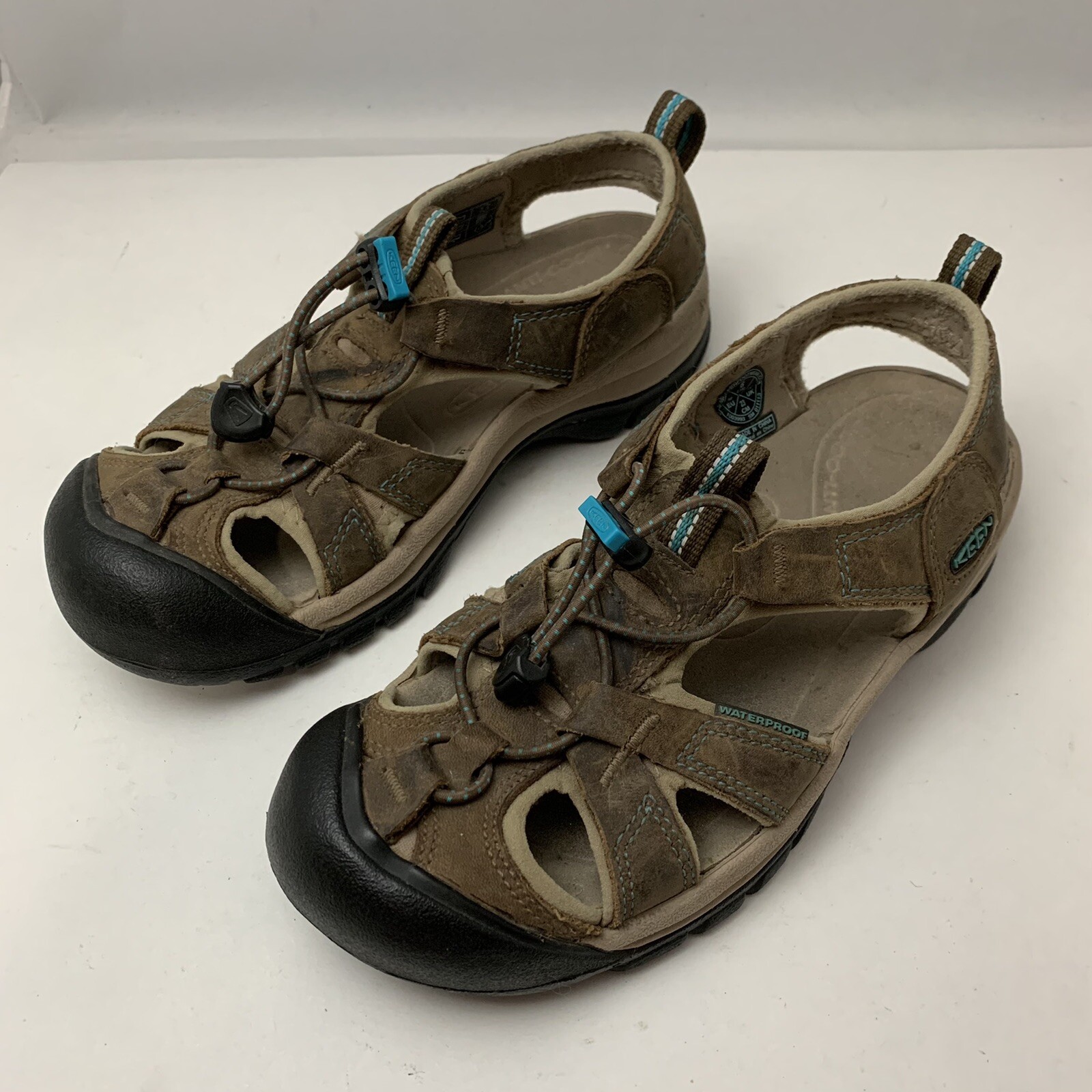 Sandali da trekking marroni Keen taglia 6 IMPERMEABILI in pelle 1003993