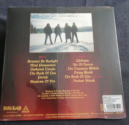 MERCILESS - The Treasures Within LP (Vinyl) New THRASH,DEATH, ASSASSIN,MESSIAH - Picture 2 of 2