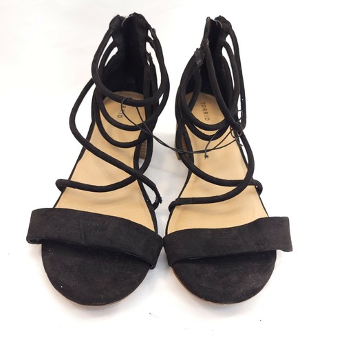 NEW Torrid Black Strappy Low Block Heel Sandals Shoes Womens Size 12 | eBay