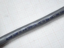 Alpha Wire 1898/15C 18/15C Communication/Computer/Control Cable 80C/300V /10ft