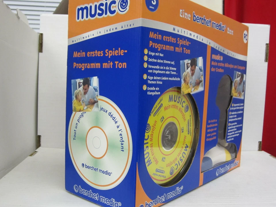 Mein erstes Mikrofon mit CD-ROM, berchet media Box, für PC, OVP, unbenutzt - Bild 2 von 3