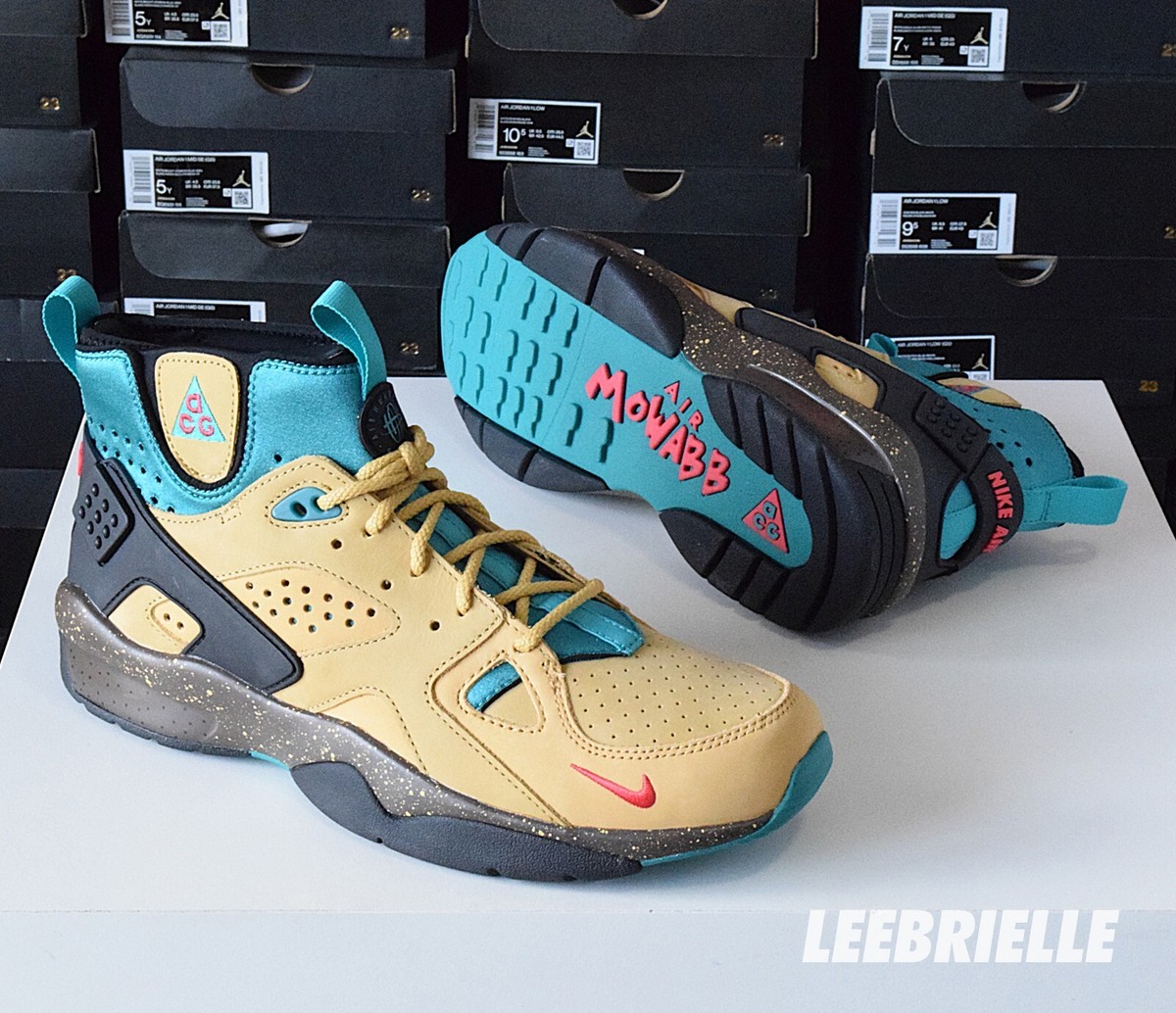 Size 10.5 - Nike ACG Air Mowabb Twine Fusion Red Gold DC9554-700