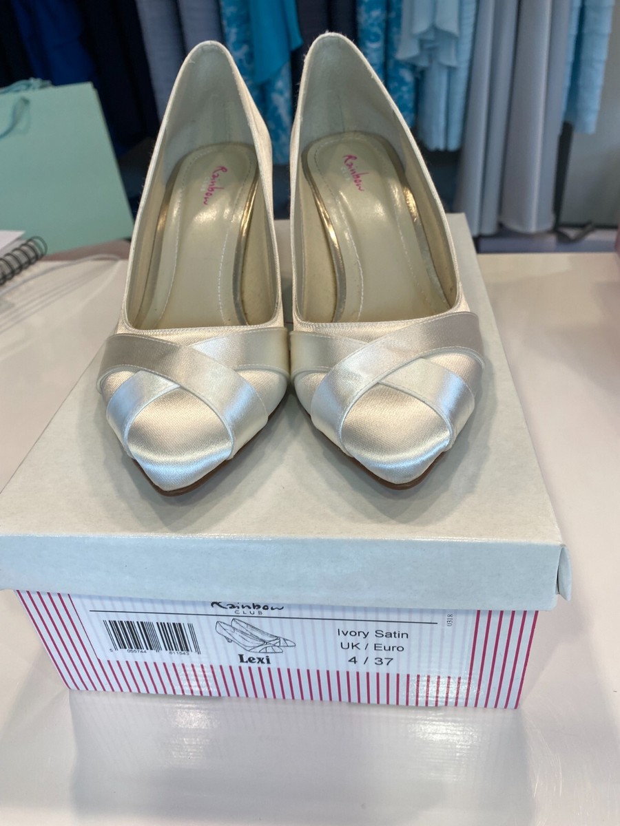 Brand New- Lexi UK size Rainbow Club Ivory Shoes Dyeable