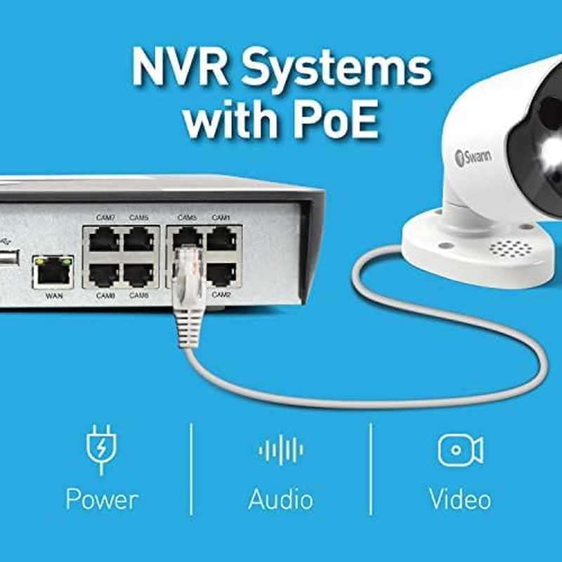 4K Master Security Camera System, 8 Bullet 8 Dome IP Cameras, 16-Ch NVR with 2TB