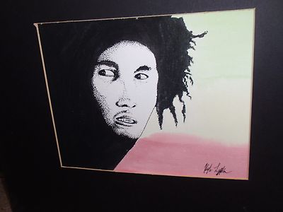 ORIGINAL PAINTING / DRAWING OF BOB MARLEY 17 X 15 INCHES | eBay