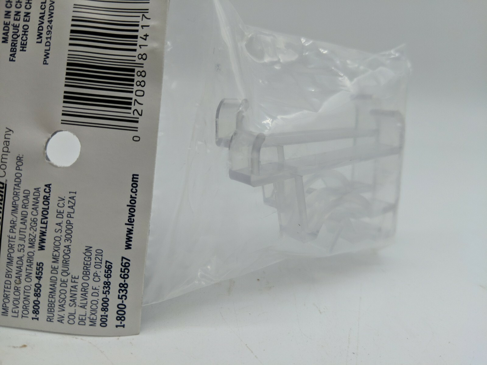 OEM Original LEVOLOR Faux Wood Blind Clear Valance Clips Pair 2" (181