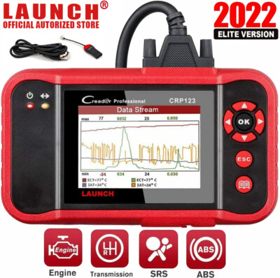 LAUNCH CRP123 OBD2 Scanner ABS SRS AT Engine Code Reader Diagnostic ...