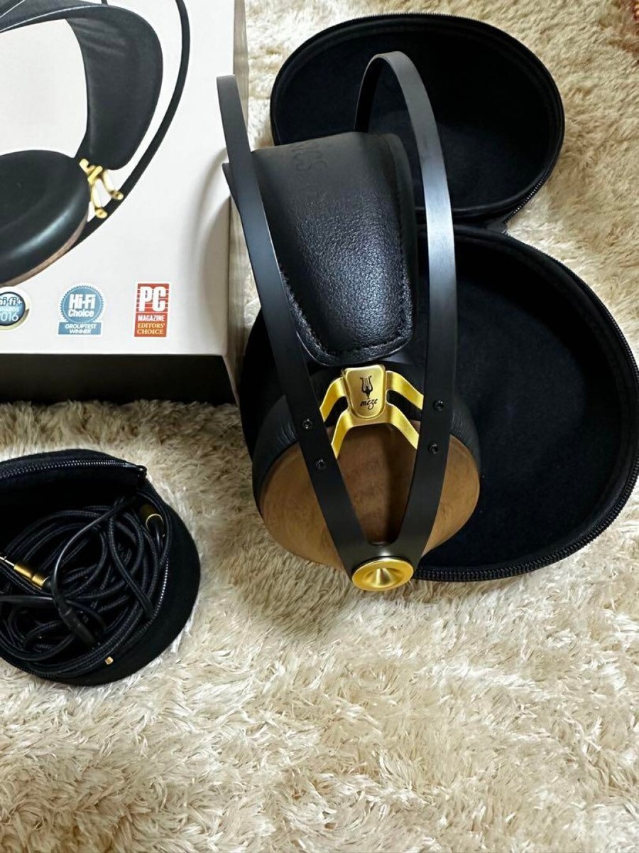 MEZE Audio 99 Classics ゴールド ヘッドホン Meze Audio 99 Classics Walnut Gold - High-Fidelity Premium