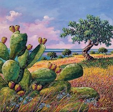 Quadri dipinti di paesaggi e marine . Olio 60 x 60 cm