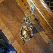 Downton Abbey Vintage  Edwardian  Brass Wall Hanging Door Bell