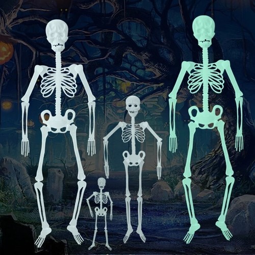 Luminous Skeleton Body Horror Halloween House Tricky Props Scary Outdoor Decor - Picture 10 of 17