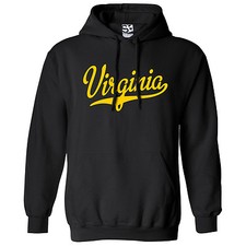 Virginia Script HOODIE | Hometown Baseball Sports Team Jersey Hooded Sweatshirt
