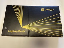 PWR Adjustable Portable Aluminum Laptop Desk w/Cooling Fan Black No cable
