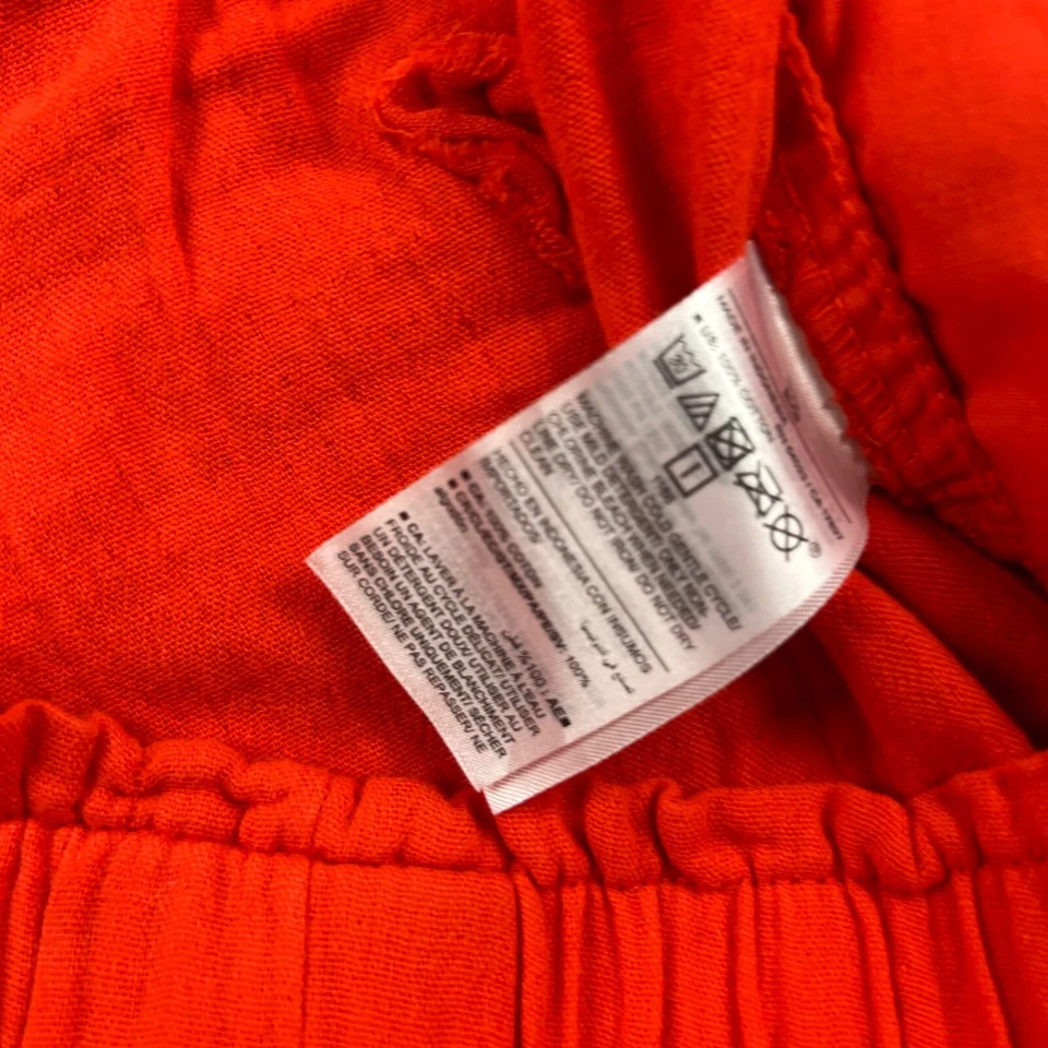 Pantalones Cortos Old Navy Para Mujer XL Naranja Frente Plano Cintura Elástica Chino Ligeros Nuevos con Etiquetas Foto 3 de 4