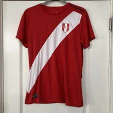 Official FPF Peru Away Soccer Jersey Youth L Federación Peruana de Fútbol NWT