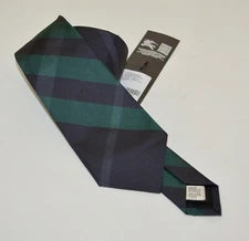  NWT BURBERRY ROHAN CHECK SILK NECK TIE MADE IN ITALY